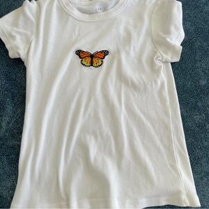 brandy melville butterfly shirt